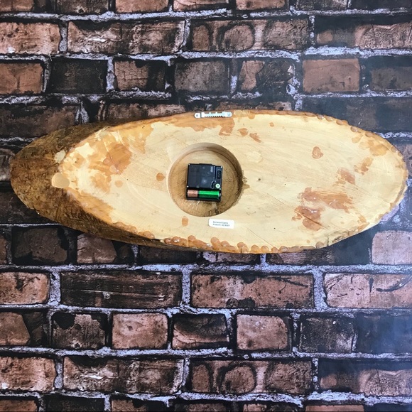 Burlwood Castle Burl Wood Wall Clock Handmade - Picture 2 of 6